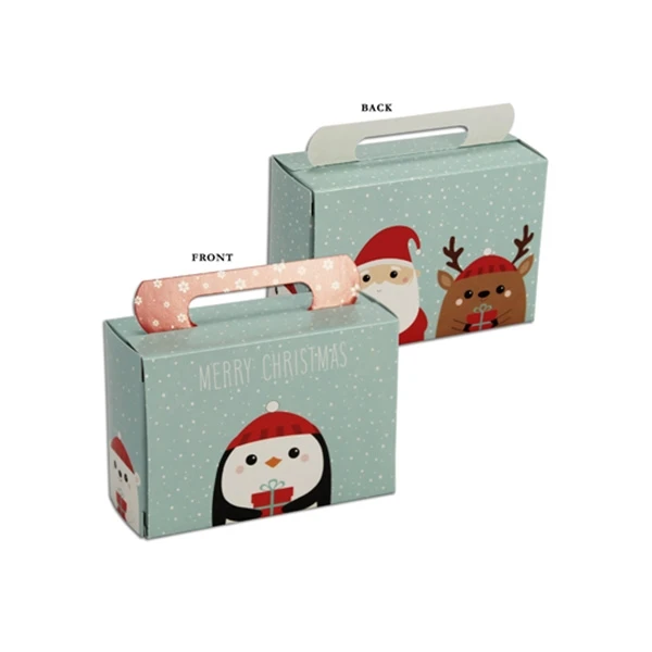 1/2 lb. Candy Tote Boxes 3" x 1-3/4" x 4-1/4" Winter Friends 50 Pcs (bulk pricing options)