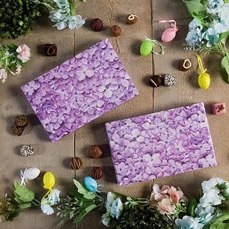250 Covers - 1 lb. Candy-Chocolate Box Covers - Lilacs