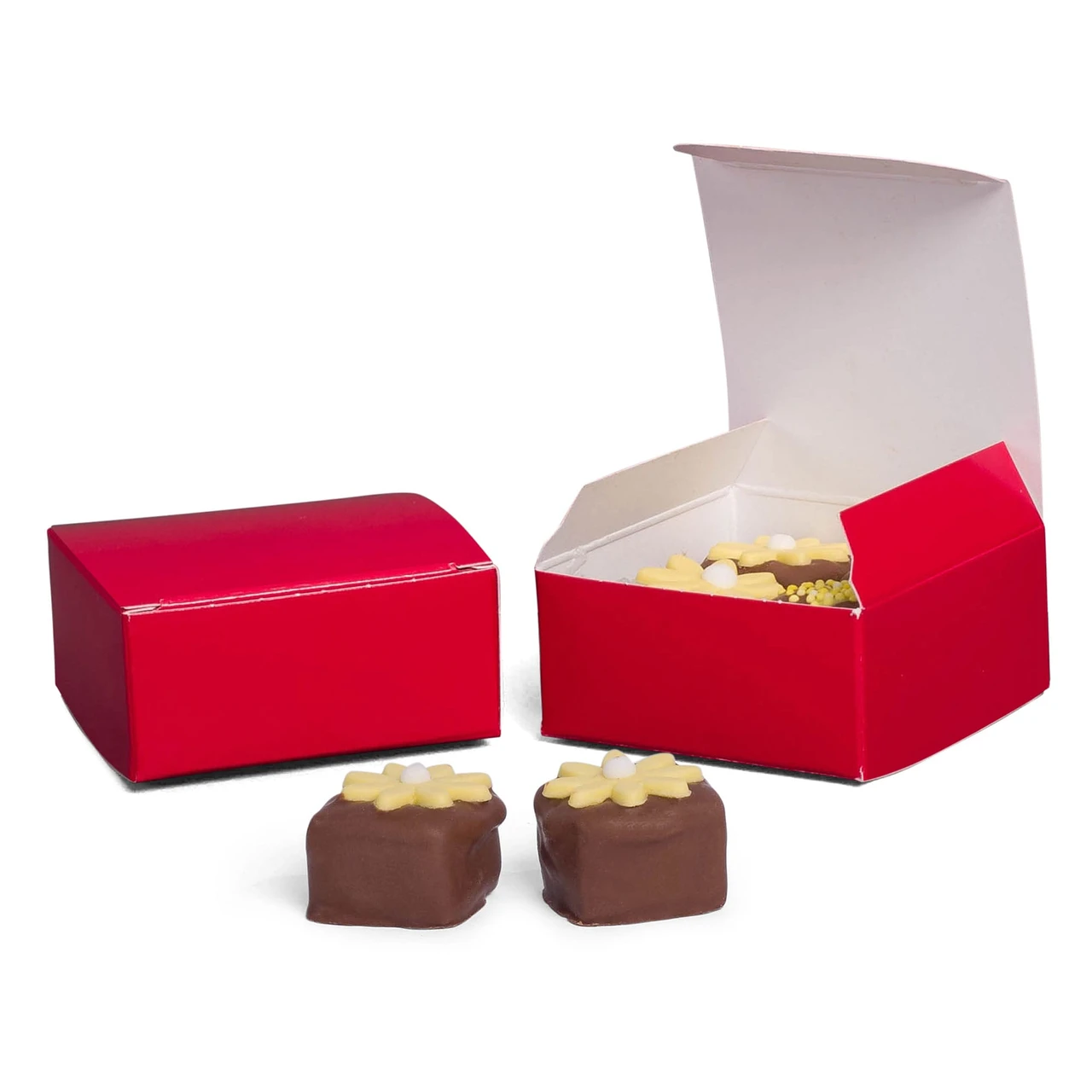 50 Boxes - Red Maxi Candy Favor Boxes