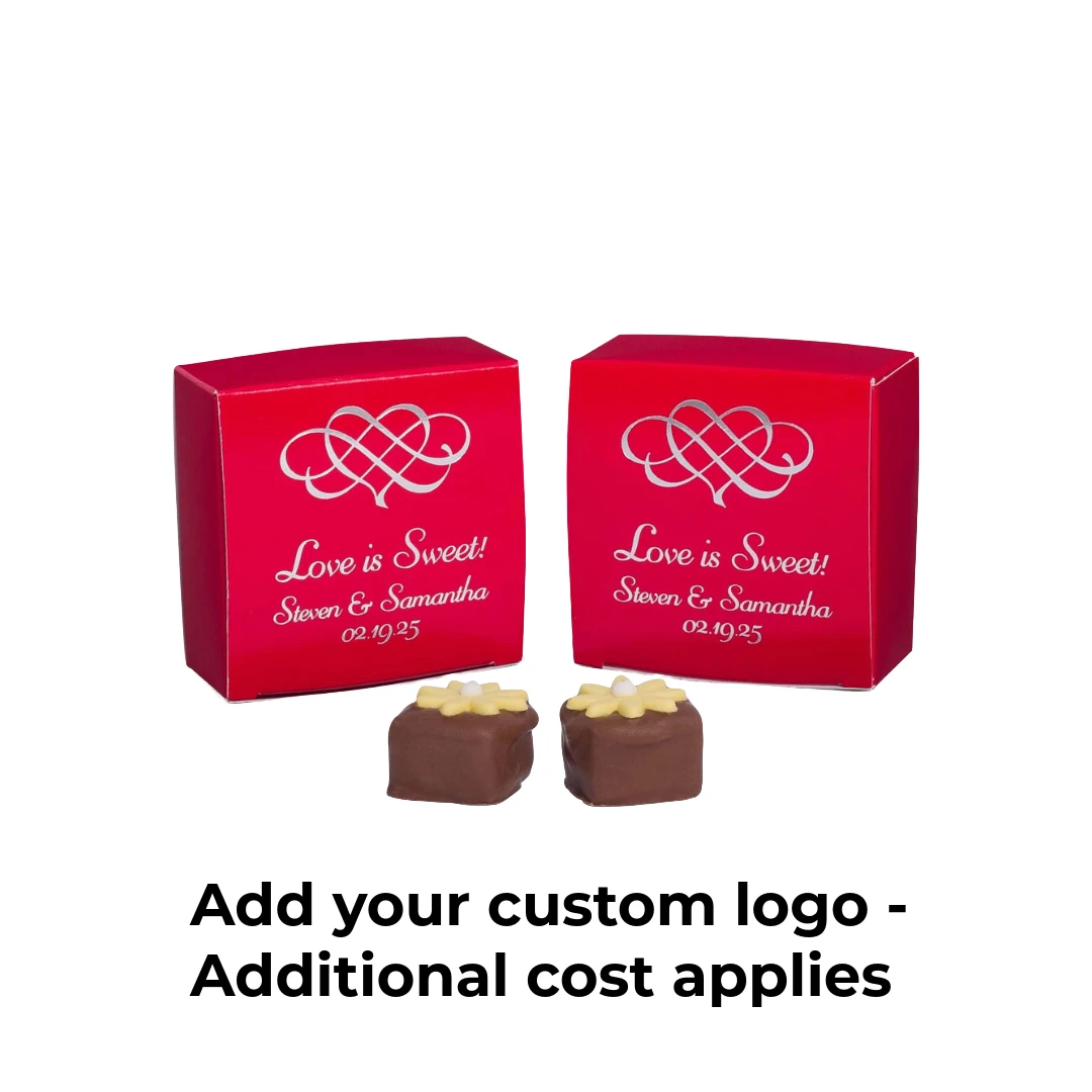 50 Boxes - Red Maxi Candy Favor Boxes