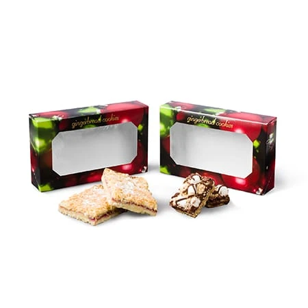 50 Boxes Small Grease Resistant Cookie/Bakery Boxes - Christmas Ornaments