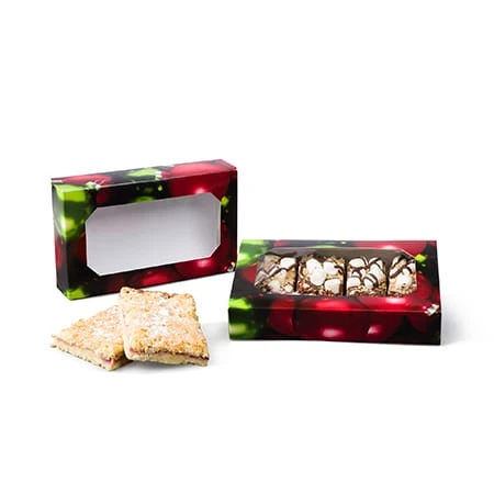 50 Boxes Small Grease Resistant Cookie/Bakery Boxes - Christmas Ornaments