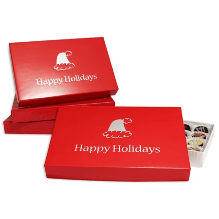 48 Sets - 1 lb. Rigid Set Up Boxes - Cover & Base Sets - Red Cover/White Base