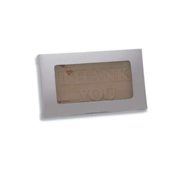 50 Boxes - Silver Business Card Boxes with Windows