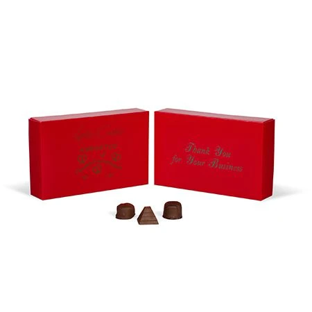 250 2 Layer Covers - 2 lb. Candy-Chocolate Box Covers - Red