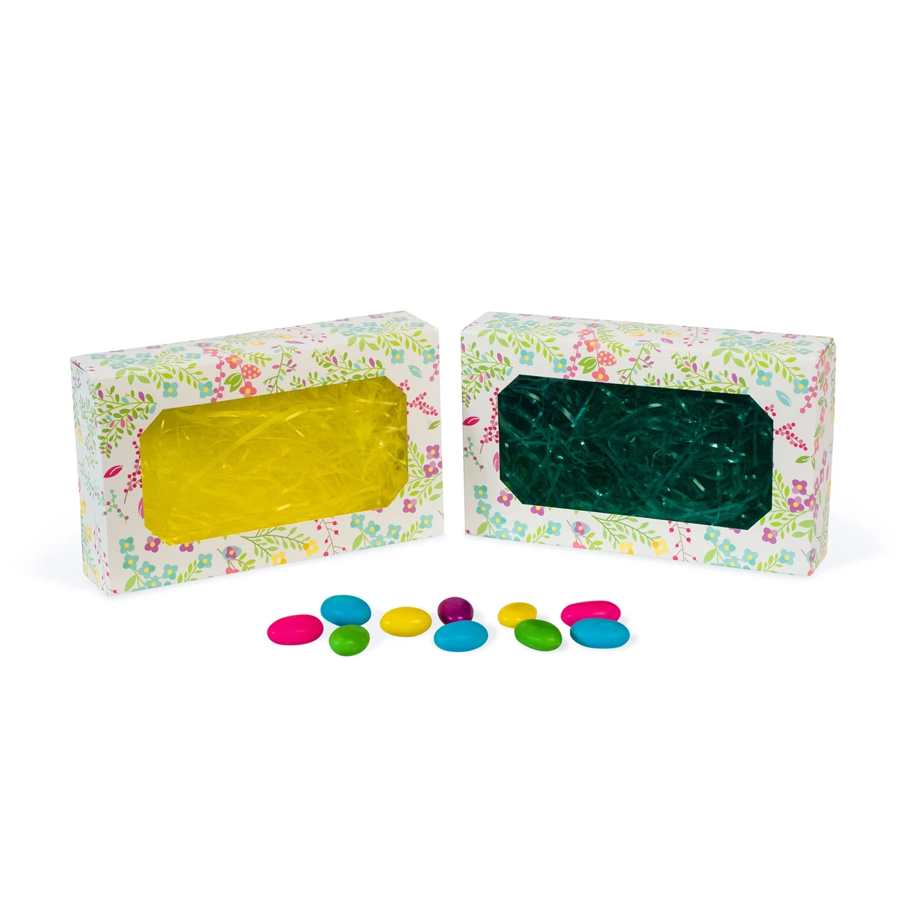 50 Boxes Small Grease Resistant Cookie/Bakery Boxes - Garden with Window