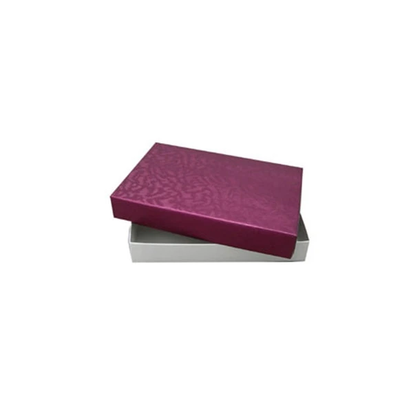 48 Sets - 1/2 lb. Rigid Set Up Boxes - Cover & Base Sets - Mulberry Embossed
