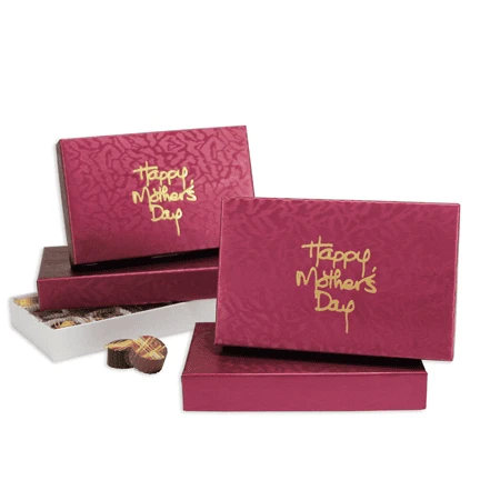 48 Sets - 1/2 lb. Rigid Set Up Boxes - Cover & Base Sets - Mulberry Embossed