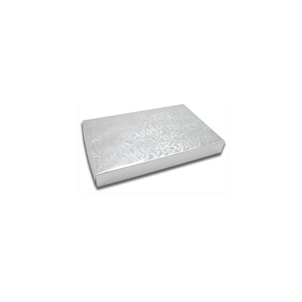 48 Sets - 1/2 lb. Rigid Set Up Boxes - Cover & Base Sets - Royal Silver