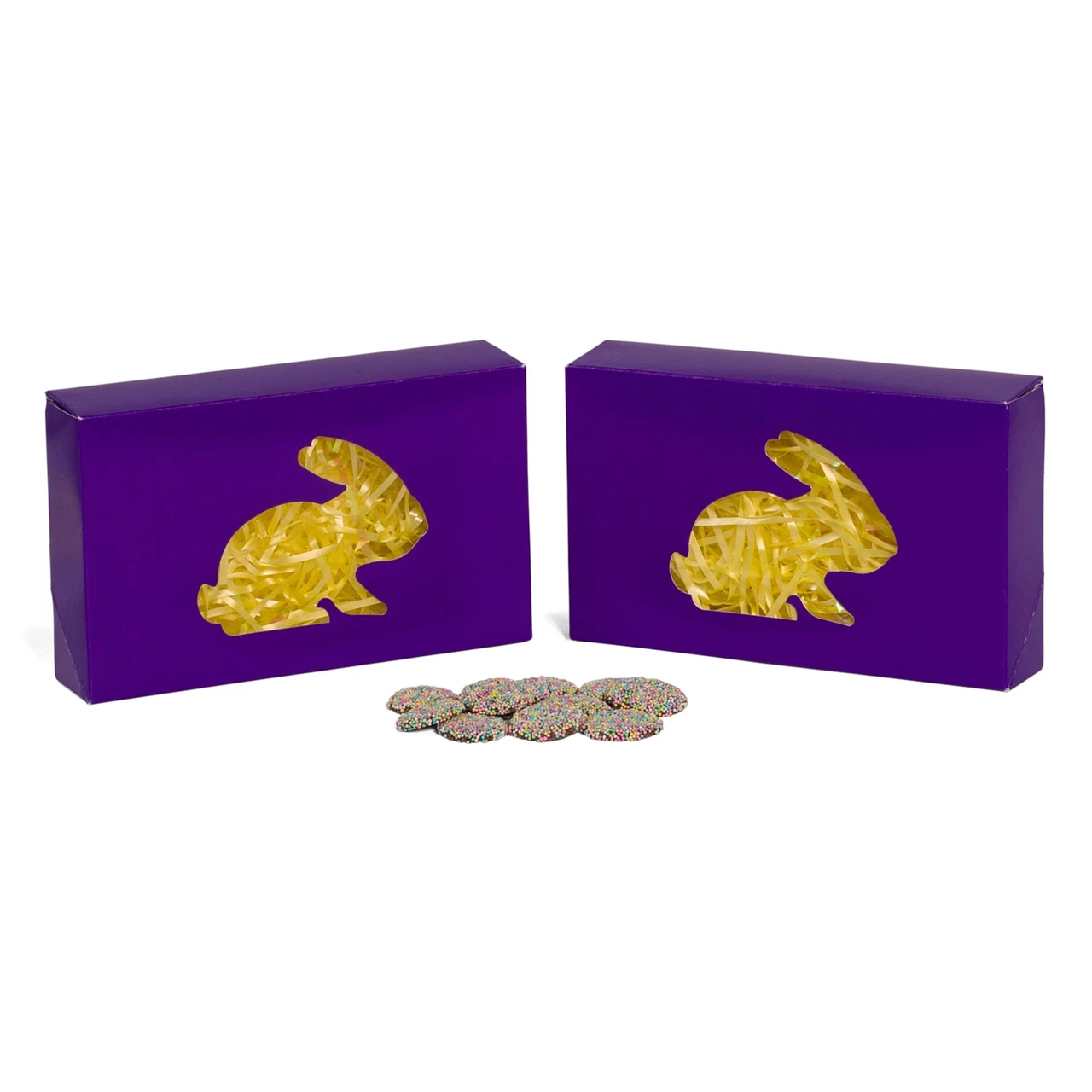 250 Boxes Small Grease Resistant Cookie/Bakery Boxes - Easter Bunny Window