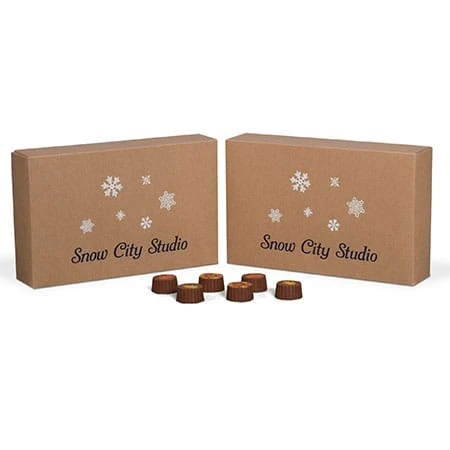 50 2 Layer Covers - 2 lb. Candy-Chocolate Box Covers - Kraft