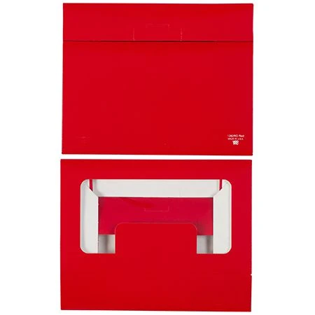 250 Boxes Small Grease Resistant Cookie/Bakery Boxes - Red with Window