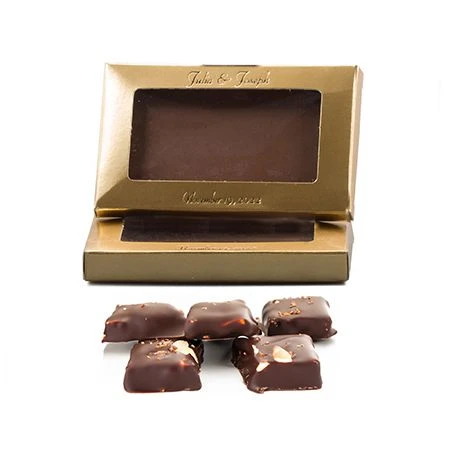 250 Boxes - Gold Business Card Boxes with Windows