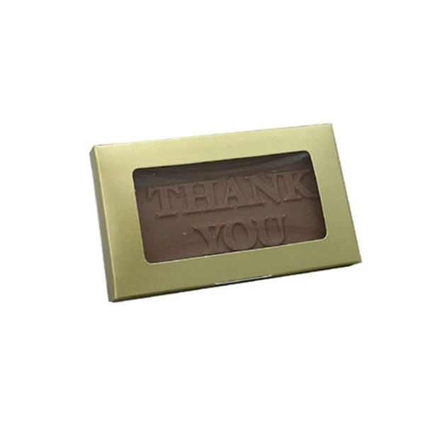 250 Boxes - Gold Business Card Boxes with Windows