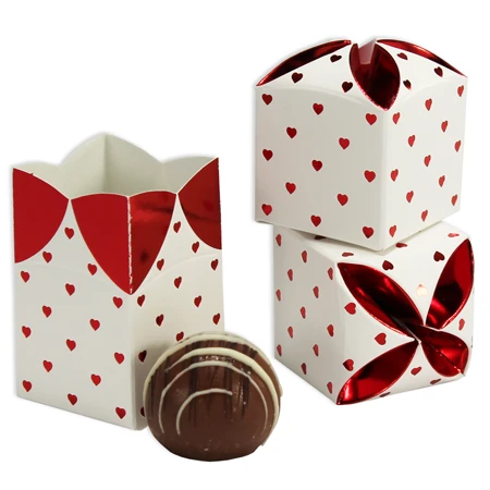 CLEARANCE-MADE IN USA - 50 Boxes - Favor Boxes - Lots of Hearts