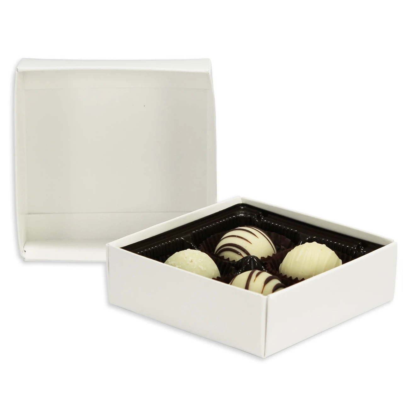 250 Bases - 8 oz. Candy Box Bases - White