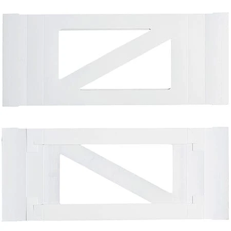 50 Covers - 1 lb. Candy-Chocolate Box Covers - White & Triangle Windows