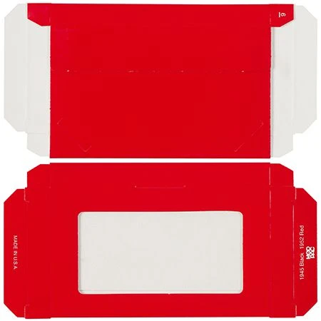 Red Business Card Boxes with Windows