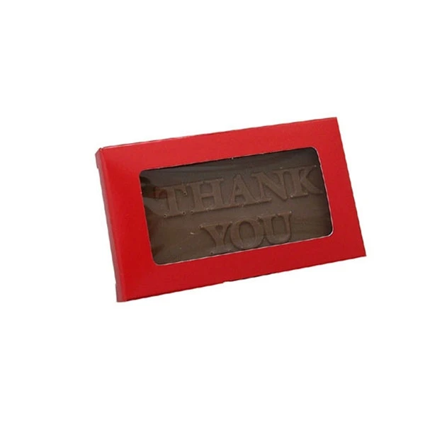 Red Business Card Boxes with Windows