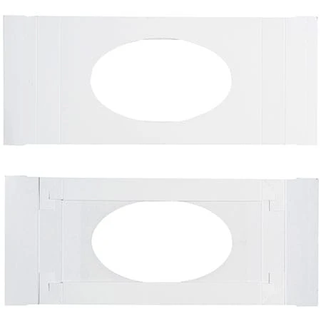 250 Covers - 1 lb. Candy-Chocolate Box Covers - White & Oval Window