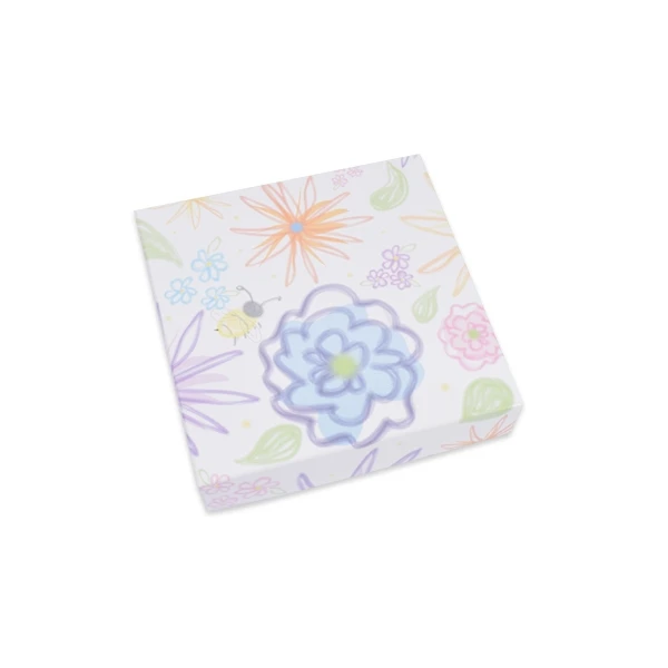 250 Boxes - 8 oz. Candy Box Covers - Watercolor Garden - 5-3/4" x 5-3/4" x 1-1/8"