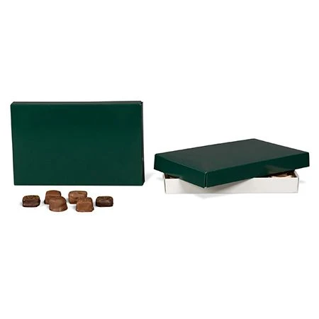 50 Covers - 1 lb. Candy-Chocolate Box Covers - Forest Green & Oval Window