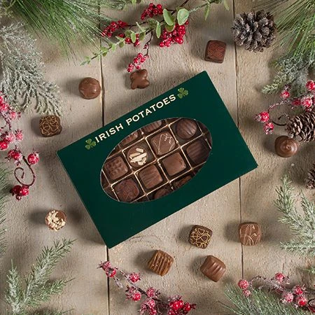 50 Covers - 1 lb. Candy-Chocolate Box Covers - Forest Green & Oval Window