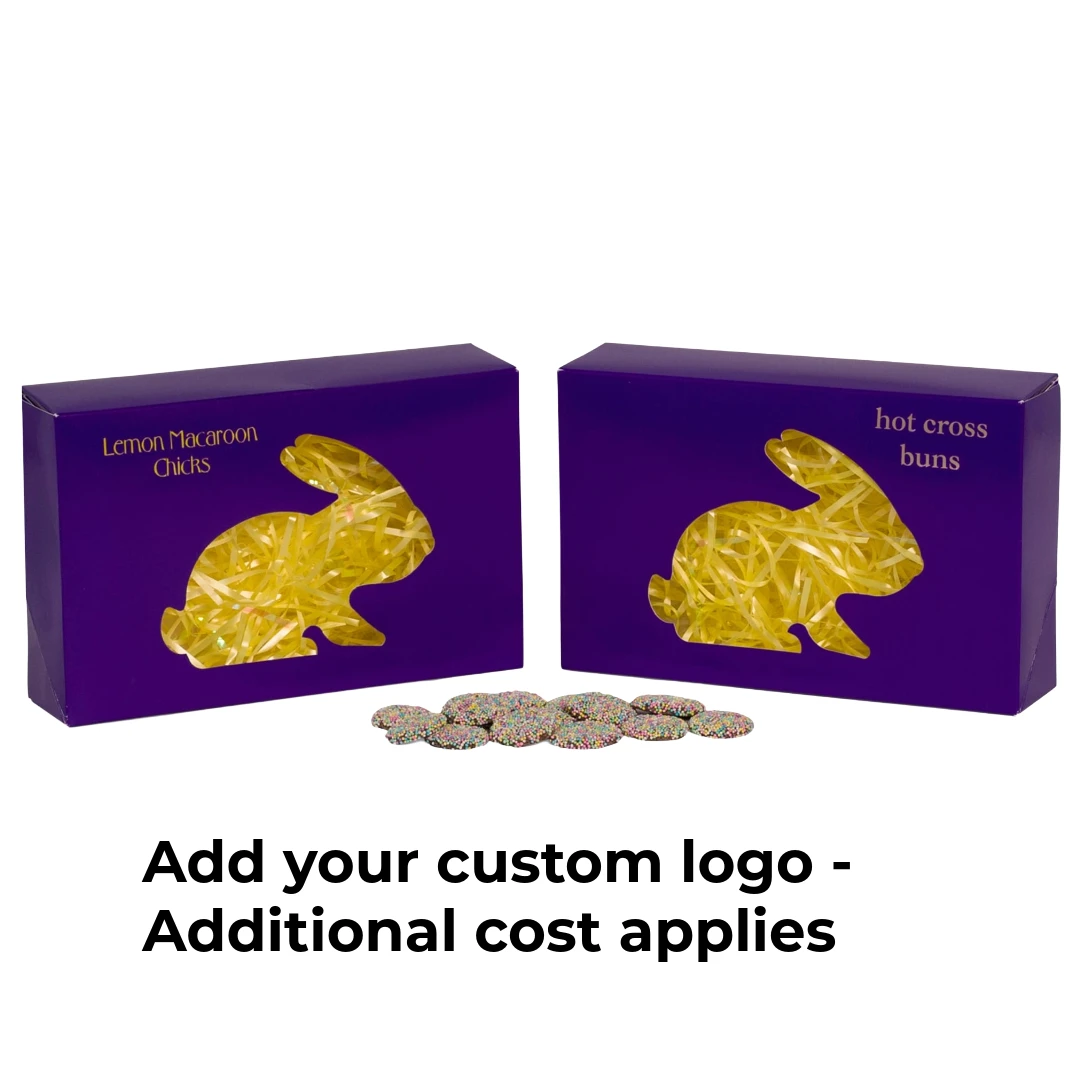 250 Boxes Easter Medium Grease Resistant Cookie/Bakery Boxes - Bunny Window