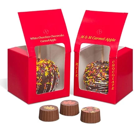 250 Candy Apple Boxes-Red