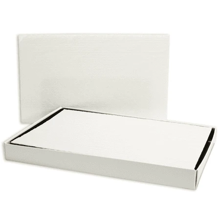 50 Pads - 1-1/2 lb. Candy Pads White - 10-5/8" x 7-1/16" (Fits 1-1/2 lb. 2 Pc. boxes)