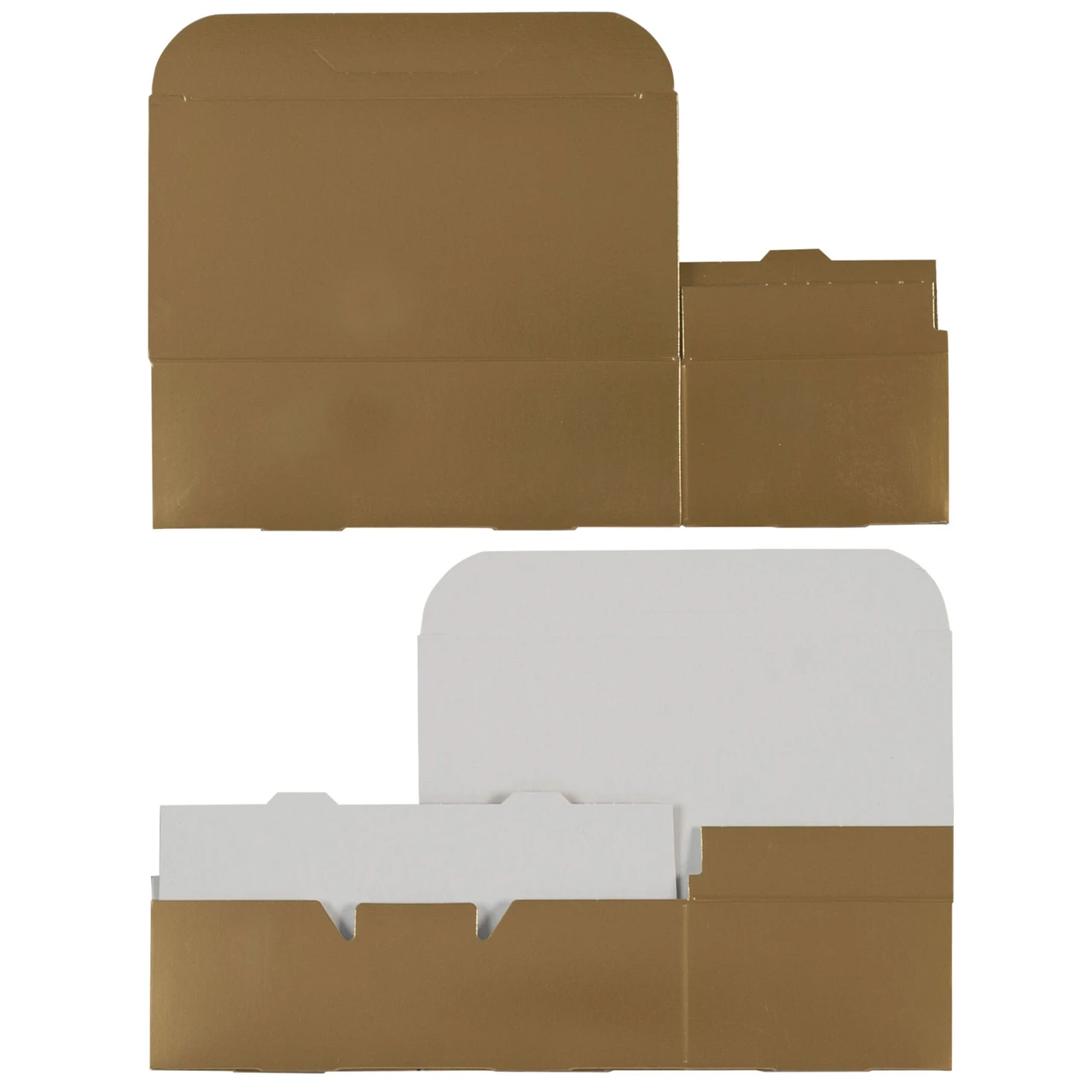 250 Boxes 1/2 lb. Candy & Fudge Boxes - Gold 5-1/2" x 2-3/4" x 1-3/4"
