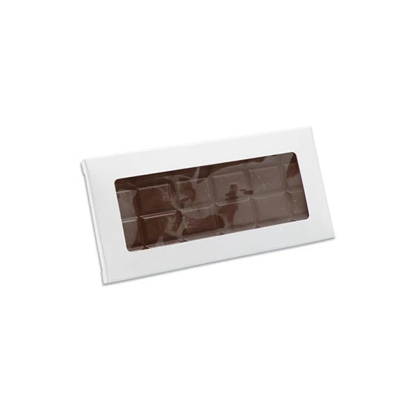 50 Boxes - Chocolate Bar Box White with Window