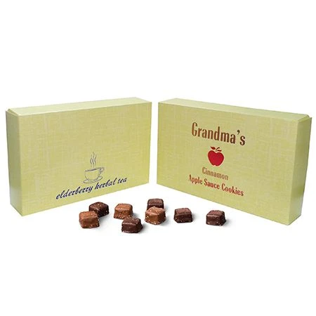 250 2 Layer Covers - 2 lb. Candy-Chocolate Box Covers - Yellow Linen