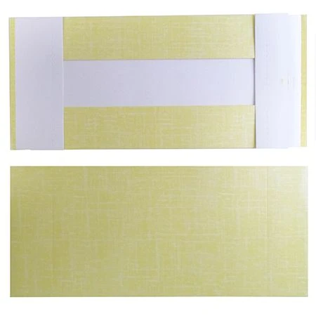 250 2 Layer Covers - 2 lb. Candy-Chocolate Box Covers - Yellow Linen