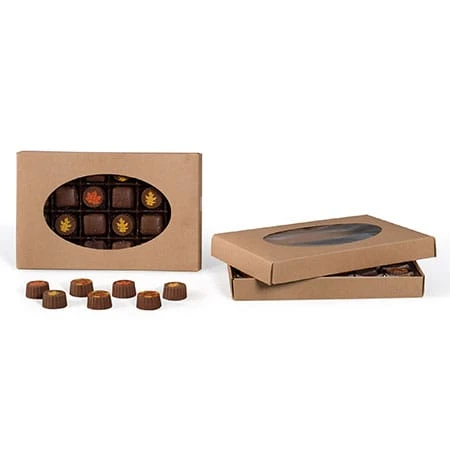 50 Covers - 1 lb. Candy-Chocolate Box Covers - Kraft & Window