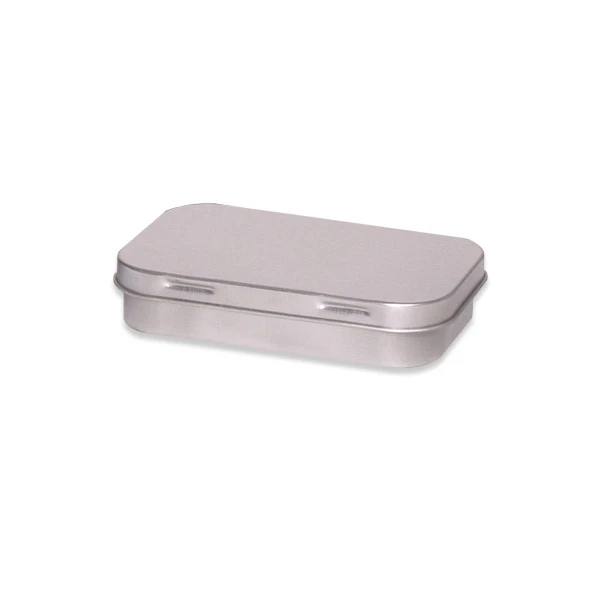 25 Tins - Platinum Candy/Mint or Cannabis Tins with Hinge - 2 5/16" x 3 11/16" x 13/16"