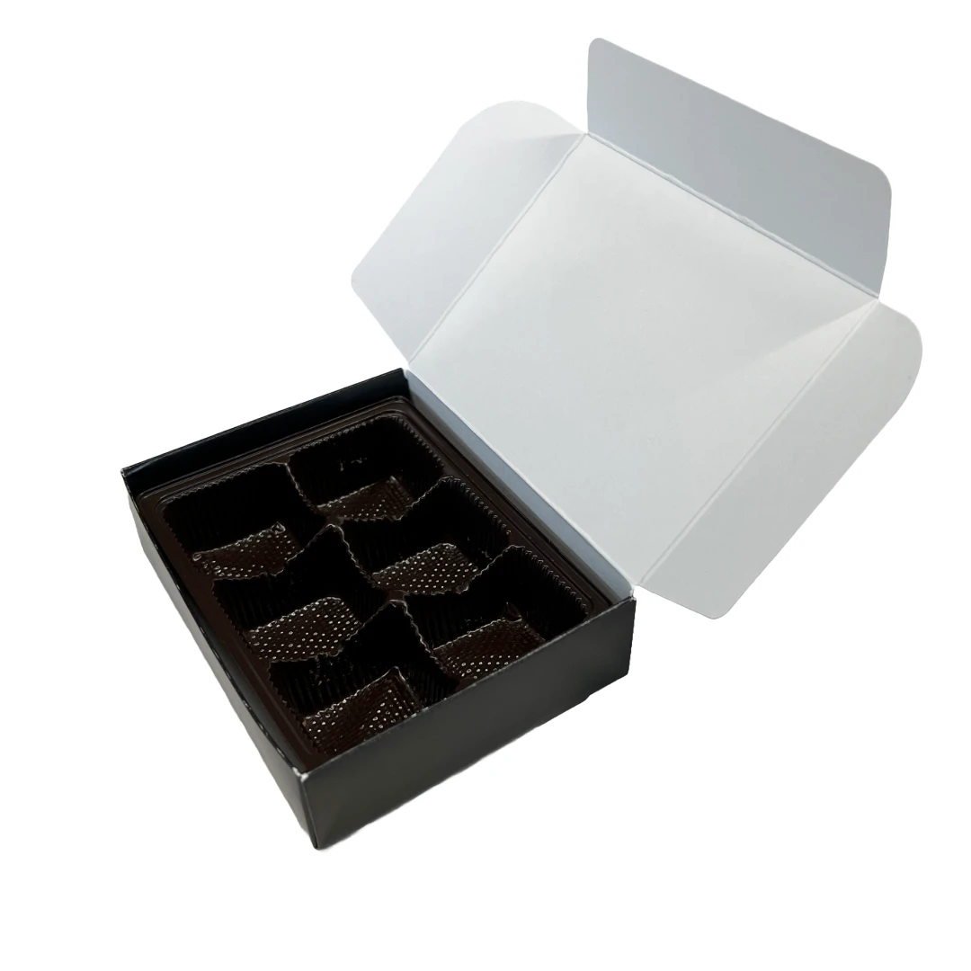 500 Trays 1/4 lb. Plastic Candy Trays Brown