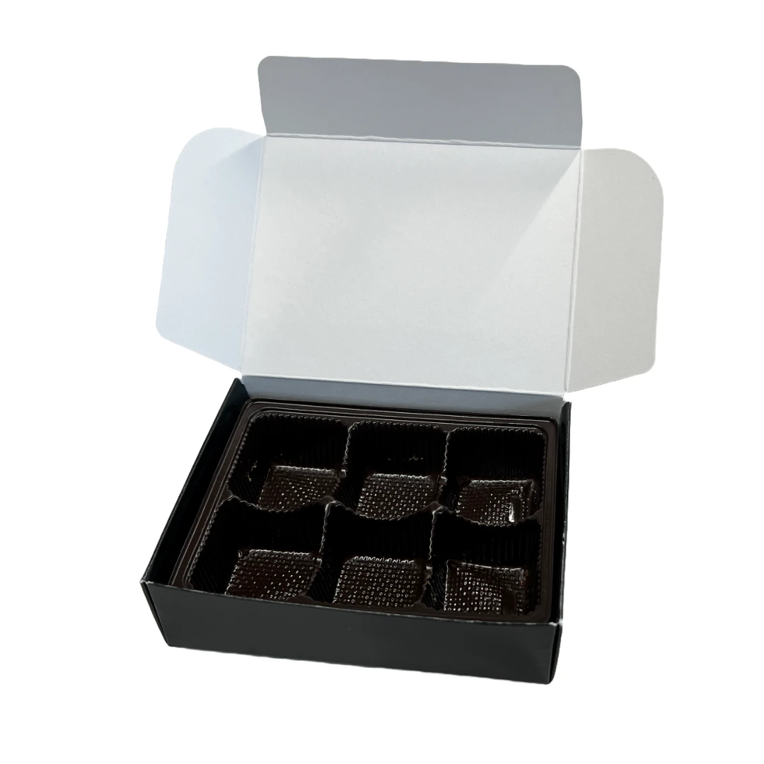 500 Trays 1/4 lb. Plastic Candy Trays Brown