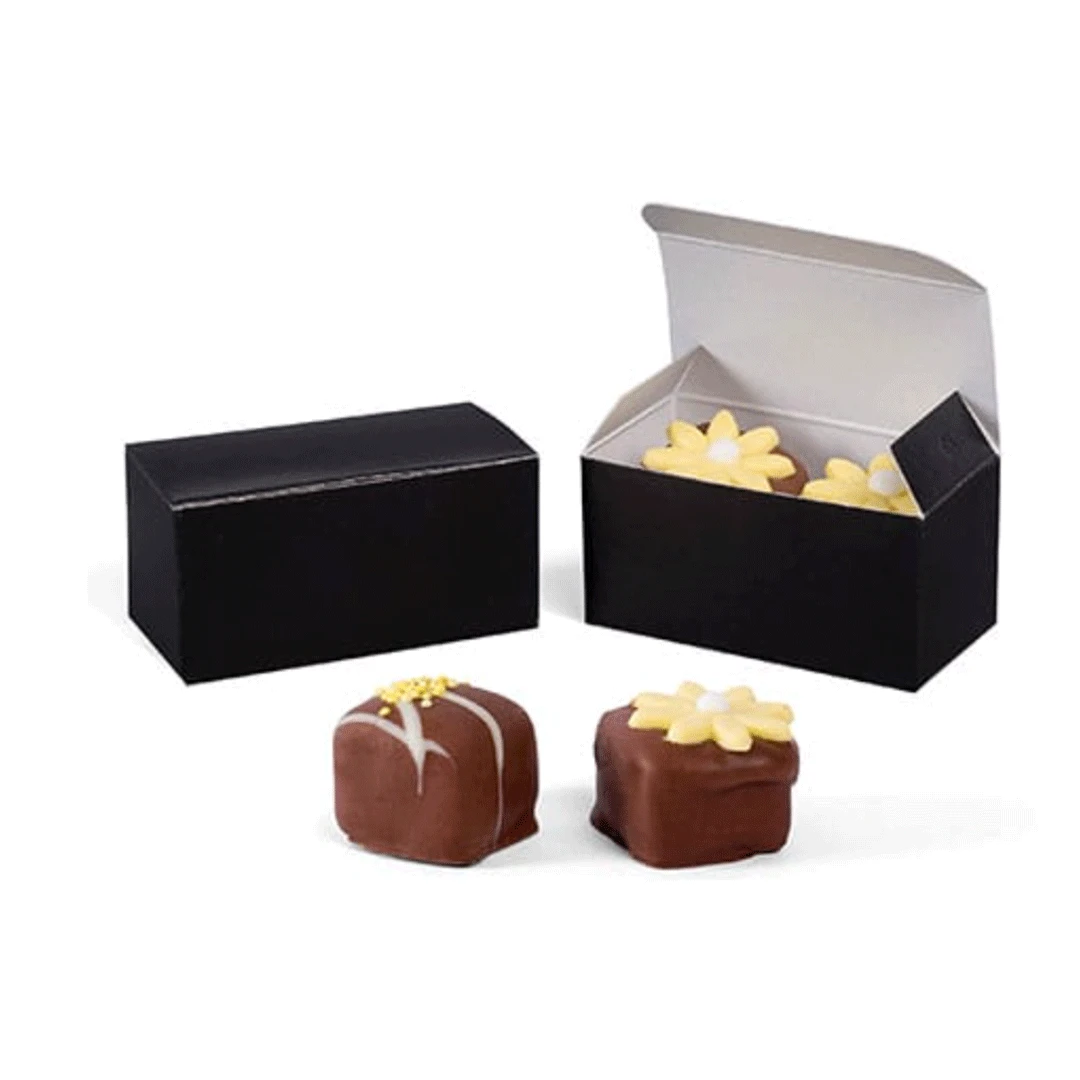 50 Boxes - Mini Favor Boxes - Black
