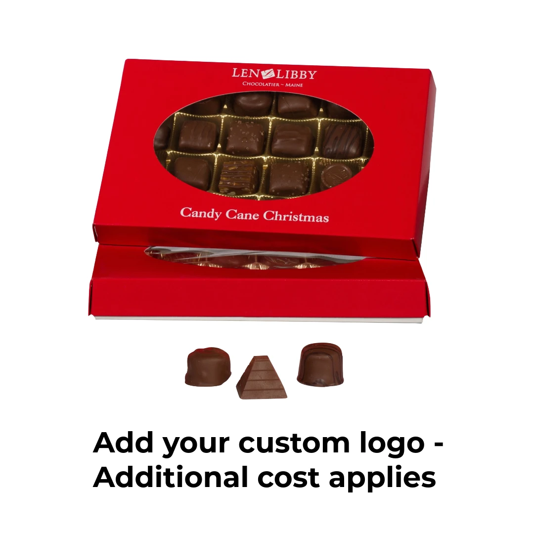 50 Covers - 1 lb. Candy-Chocolate Box Covers - Red & Oval Window