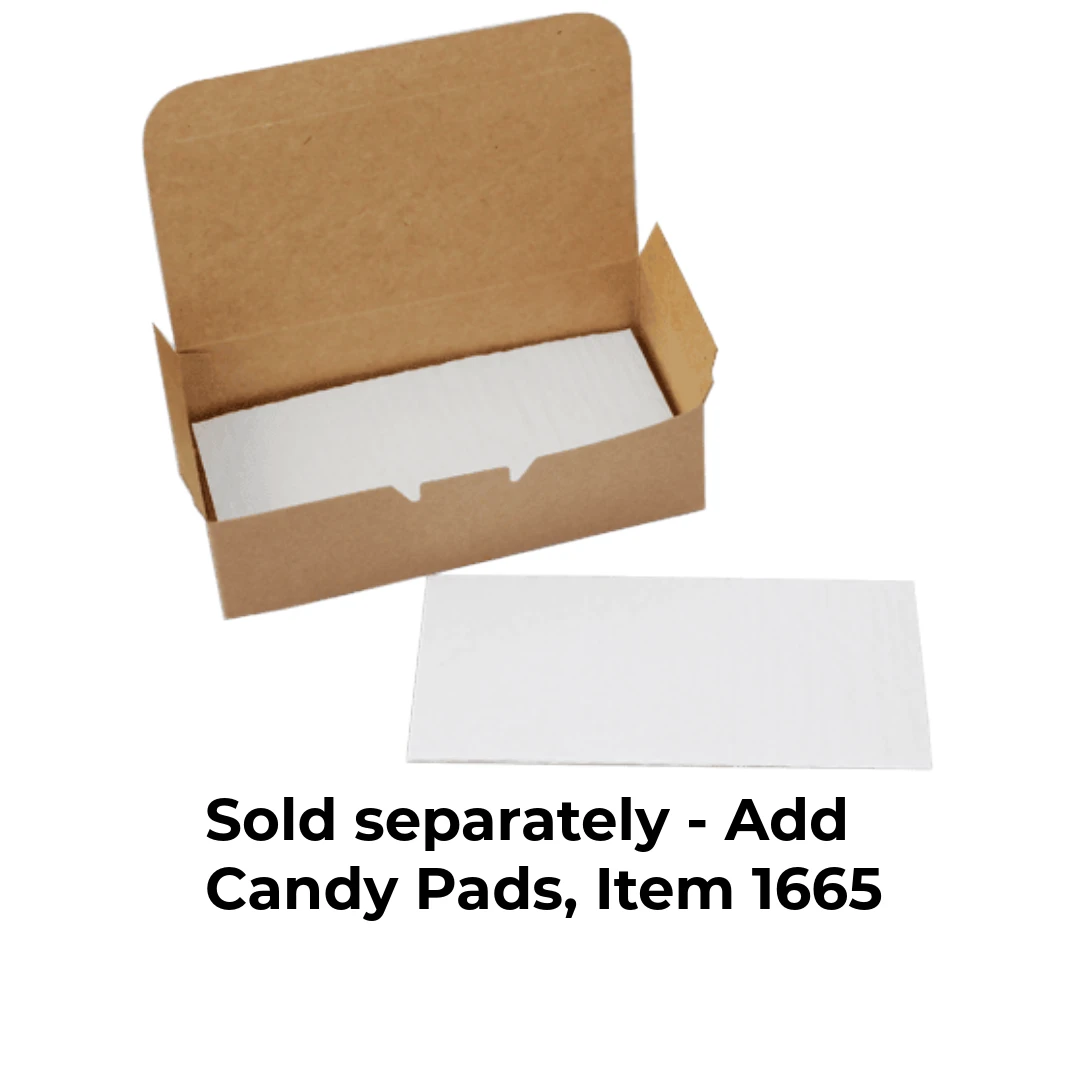 50 Boxes - 1 lb. Candy & Fudge Boxes - Kraft with Window