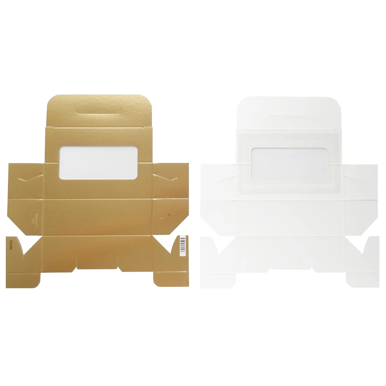 250 Boxes - Gold Mint-Golf Ball Boxes with Windows
