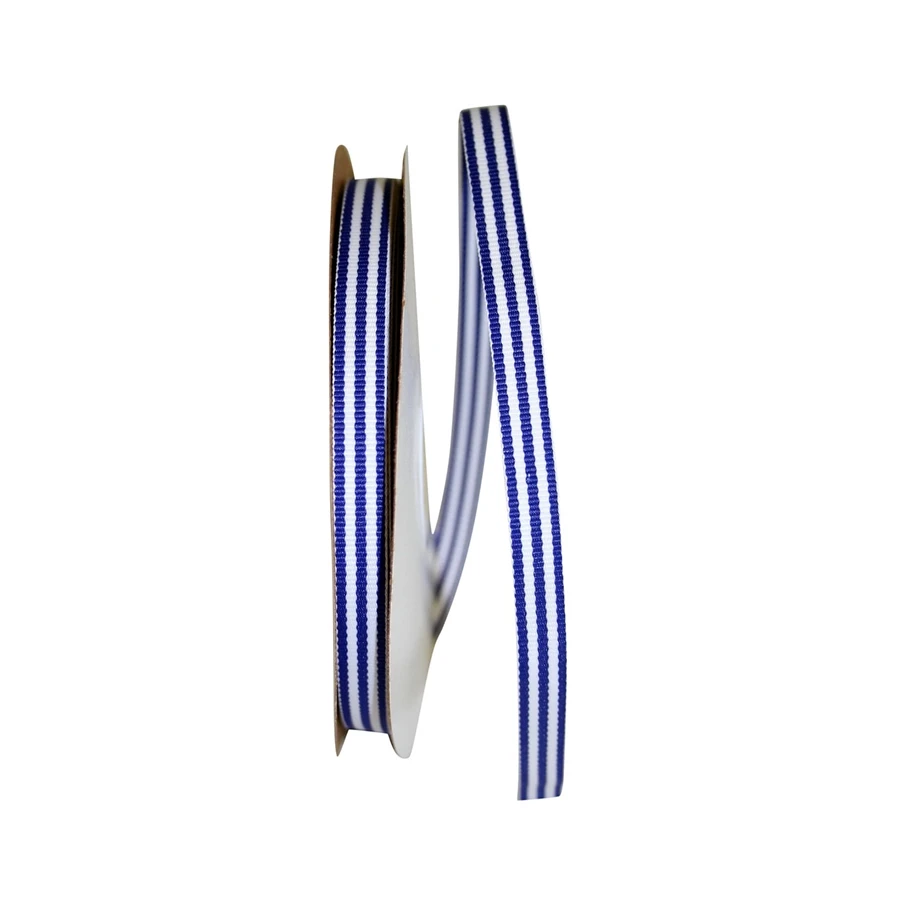 Grosgrain Stripe Ribbon - Navy