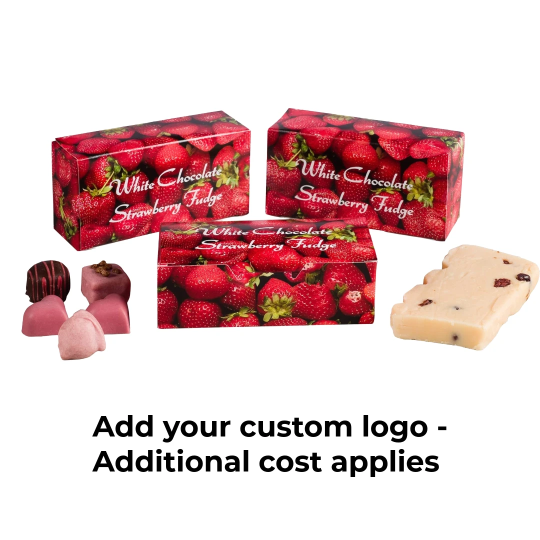 50 Boxes Candy & Fudge Boxes - 1/2 lb. Strawberry 5-1/2" x 2-3/4" x 1-3/4"