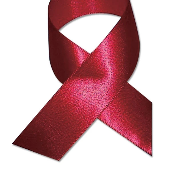 Double Face Satin Ribbon - Sherry Burgundy - 100 Yards/Roll - 3 Widths