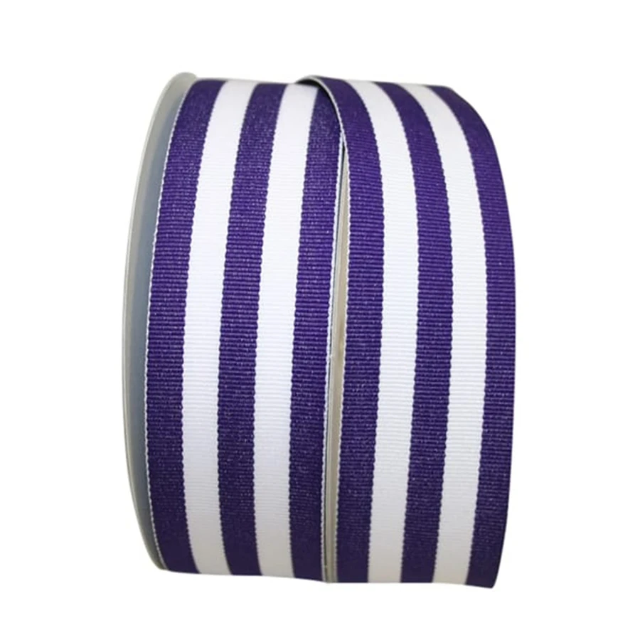 Grosgrain Stripe Ribbon - Purple