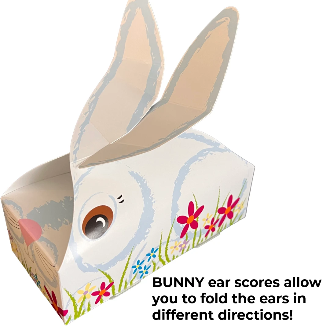 250 Boxes - 1 lb. Bunny Buddy Easter Candy Boxes - 7" x 3-3/8" x 2"