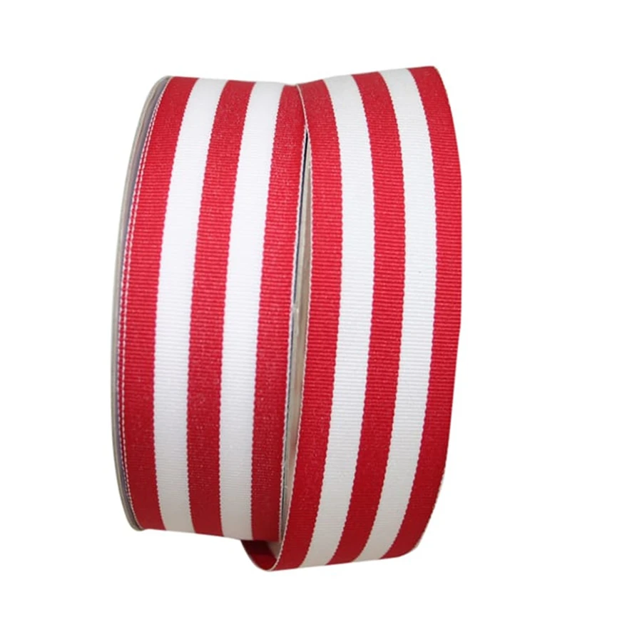 Grosgrain Stripe Ribbon - Red