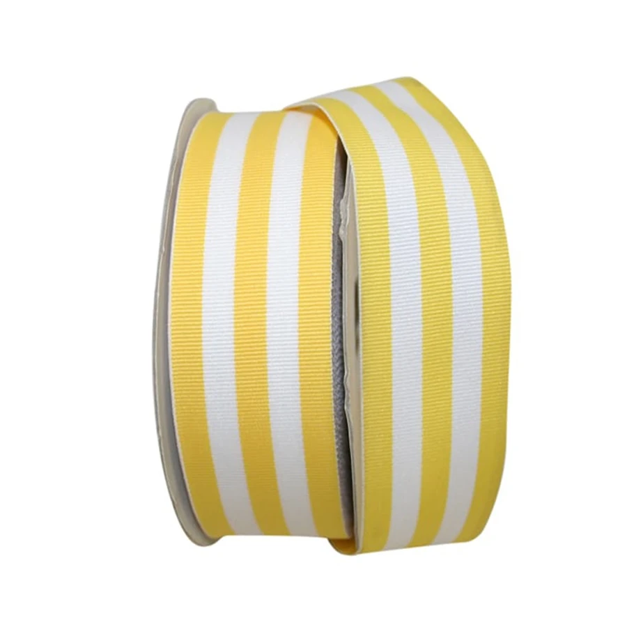 Grosgrain Stripe Ribbon - Yellow