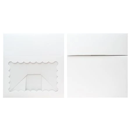 100 Boxes - Donut or Cupcake Box - White with Window